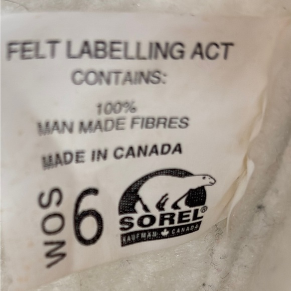 SOREL Womens Snow Lion Boots Sorel CANADA Snowmobile Snow Boots Arctic Size 6 - Picture 15 of 16